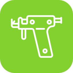 Dispositivo de de implemetación de piercing, estéril para pendientes y piercings de oreja en farmacia